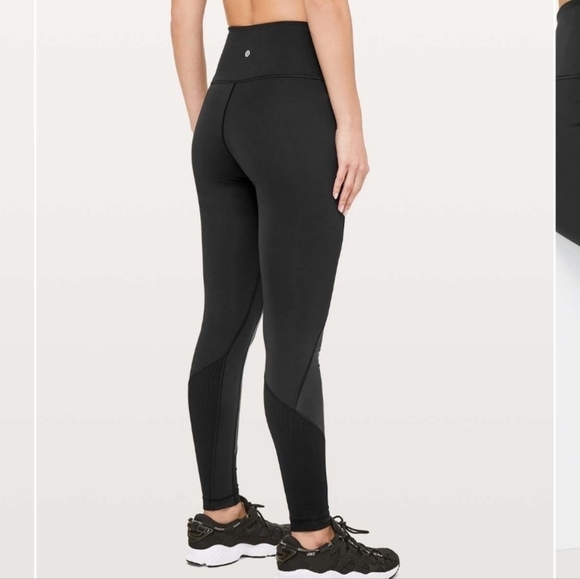 Lululemon Wunder Under High-Rise Tight *Shine 28" in Black - Size 6 - Picture 2 of 15